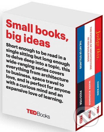 Levně TED Books (Box Set) (The Creative Mind) - Pico Iyer, Marc Kushner, Chip Kidd - kniha z kategorie Architektúra