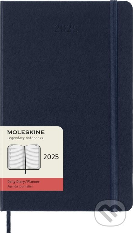 Moleskine – 12-mesačný denný diár 2025 - modrý (Moleskine). Moleskine, 2024