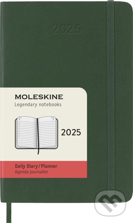 Moleskine – 12-mesačný denný diár 2025 - zelený (Moleskine). Moleskine, 2024