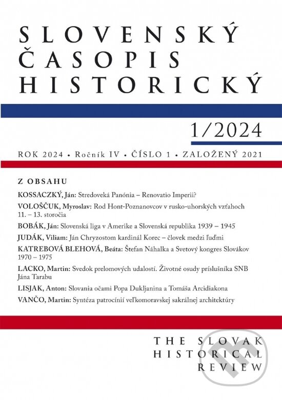 Levně Slovenský časopis historický 1/2024