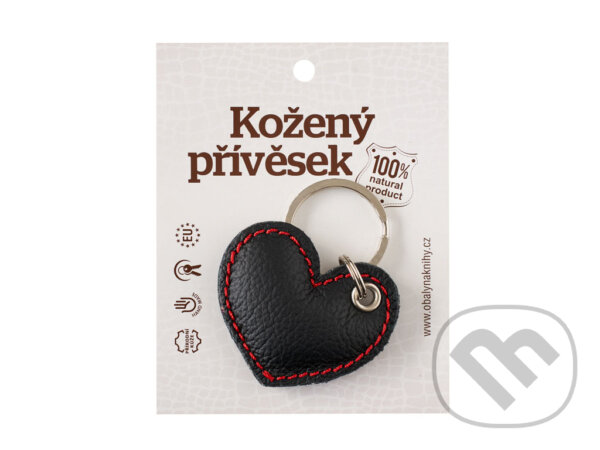 Levně Klíčenka srdce černé