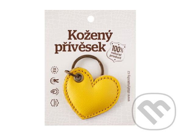 Levně Klíčenka srdce žluté