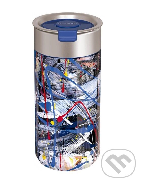 Levně Quokka Nerezový termohrnek se sítkem Boost: Abstract 400ml