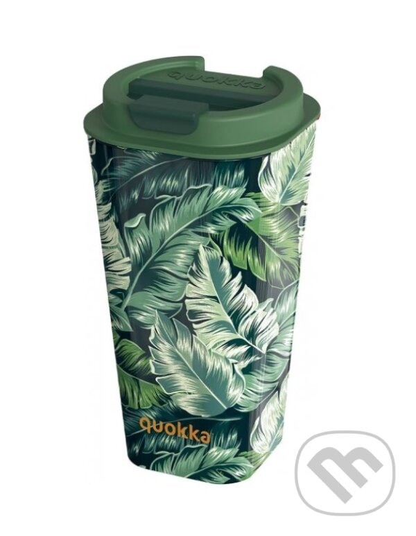 Levně Quokka Plastový cestovní hrnek Flux: Ditsy Jungle 450ml