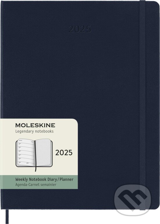 Moleskine – 12-mesačný plánovací zápisník (diár) 2025 - modrý (Moleskine). Moleskine, 2024