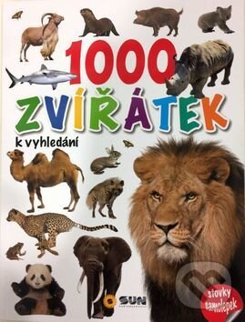 Kniha: 1000 zvířátek k vyhledání (SUN). SUN, 2016