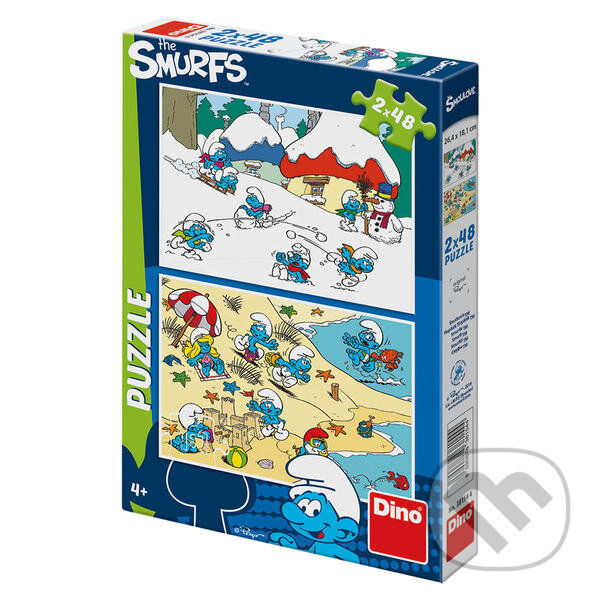 Puzzle: Hraví šmoulové (Dino). Dino, 2016