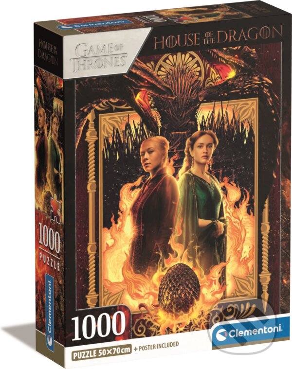 Levně Puzzle 1000 HOUSE OF THE DRAGON - puzzle z kategorie Ostatné