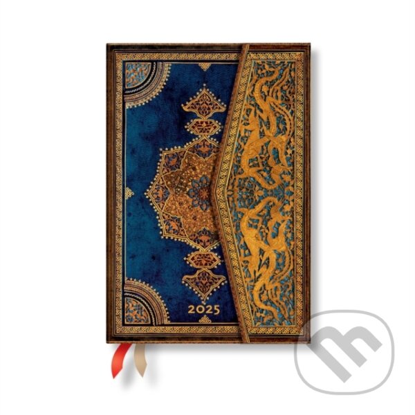 Paperblanks - týždenný diár Safavid Indigo 2025 (Paperblanks)