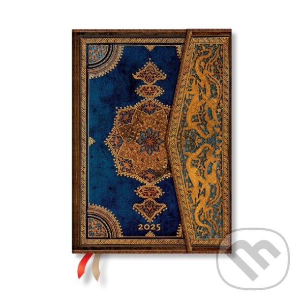 Paperblanks - týždenný diár Safavid Indigo 2025 (Paperblanks)