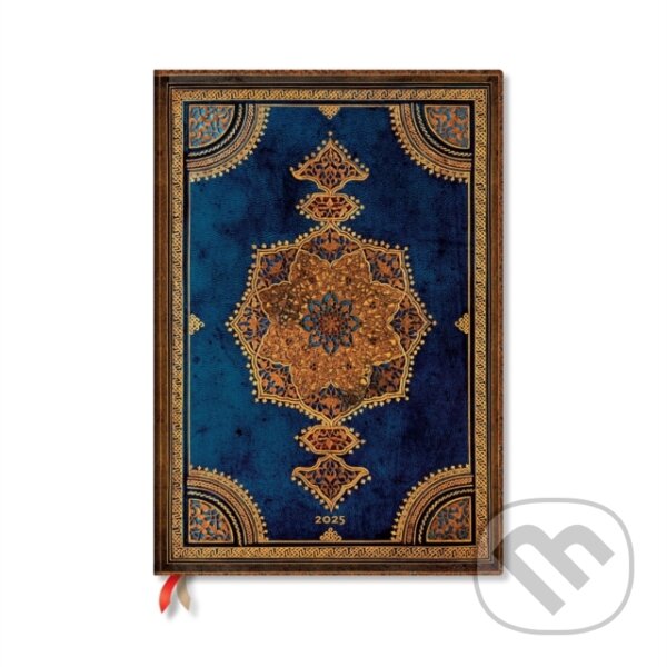 Paperblanks - týždenný diár Safavid Indigo 2025 (Paperblanks)