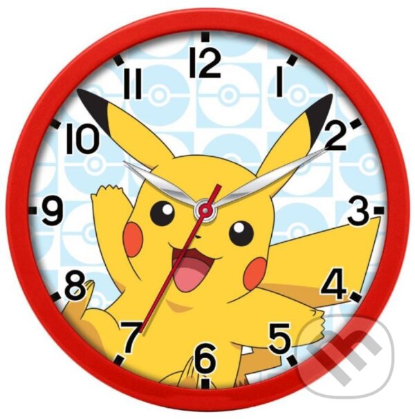 Nástenné hodiny Pokémon: Pikachu (Pokemon). Pokemon, 2023