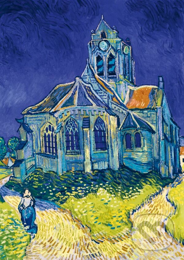 Levně Vincent Van Gogh - The Church in Auvers-sur-Oise, 1890 - puzzle z kategorie Umelecké