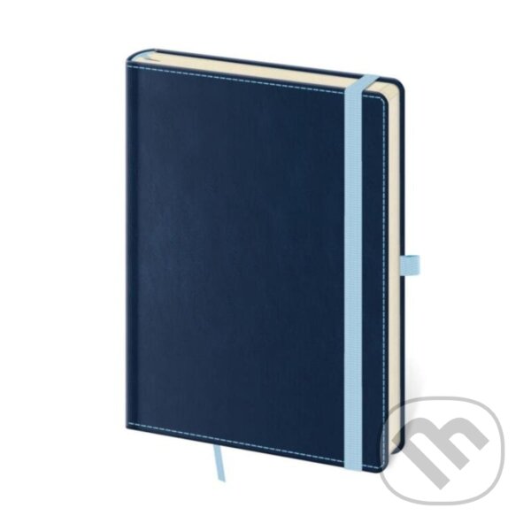 Zápisník Double Blue tečkovaný L (Helma365). Helma365, 2024