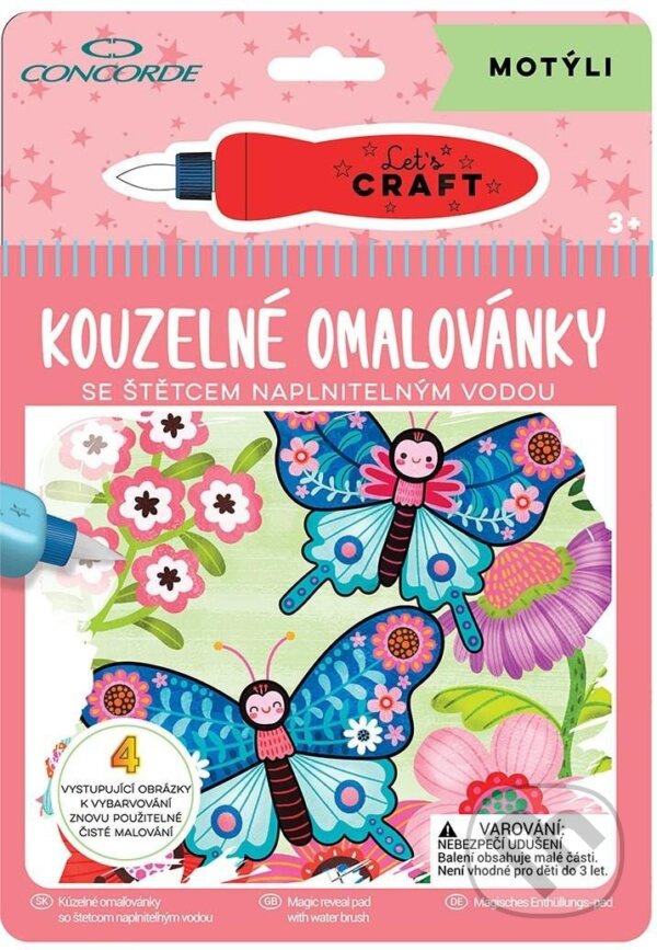 Levně Kouzelné omalovánky - Motýli - kniha z kategorie Omaľovávanky