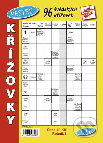 Kniha: Pestré křížovky 1/17 (Telpres). Telpres, 2017