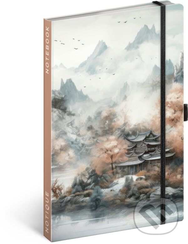 NOTIQUE Notes Japonsko, linkovaný, 13 x 21 cm