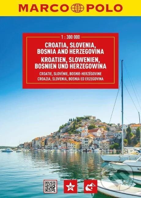 Levně Chorvatsko, Slovinsko, Bosna a Hercegovina 1:300 000 /