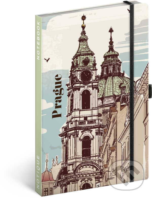 Levně NOTIQUE Notes Praha (linajkovaný)