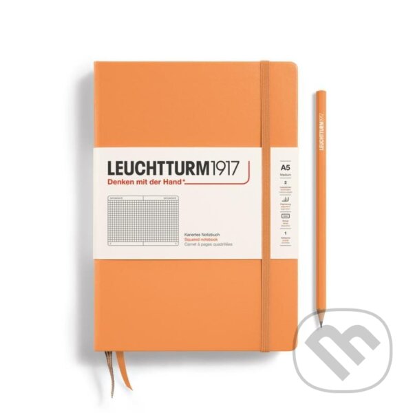 Levně Leuchtturm1917 Zápisník Apricot Medium A5 čtverečkovaný