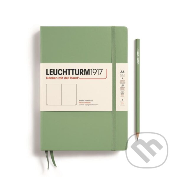 Leuchtturm1917 Zápisník Sage Medium A5 čistý
