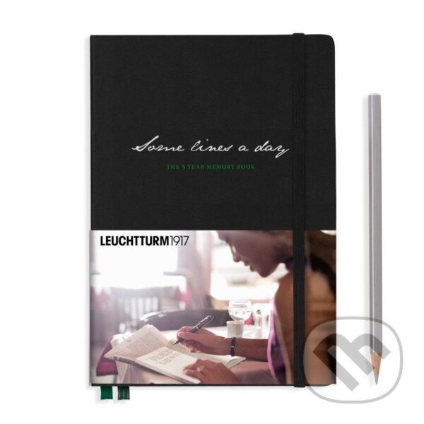 Levně Leuchtturm1917 Zápisník Some Lines A Day A5 Black