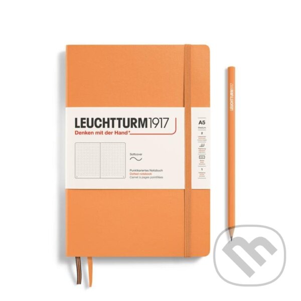 Levně Leuchtturm1917 Zápisník Apricot Softcover A5 tečkovaný