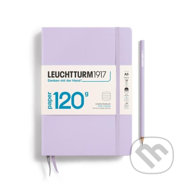 Levně Leuchtturm1917 Zápisník 120G Lilac Medium A5 linkovaný