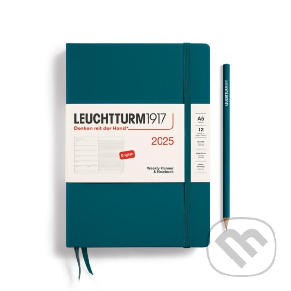 Leuchtturm1917 Weekly Planner & Notebook Medium (A5) 2025 Pacific Green (Leuchtturm1917). Leuchtturm1917, 2024