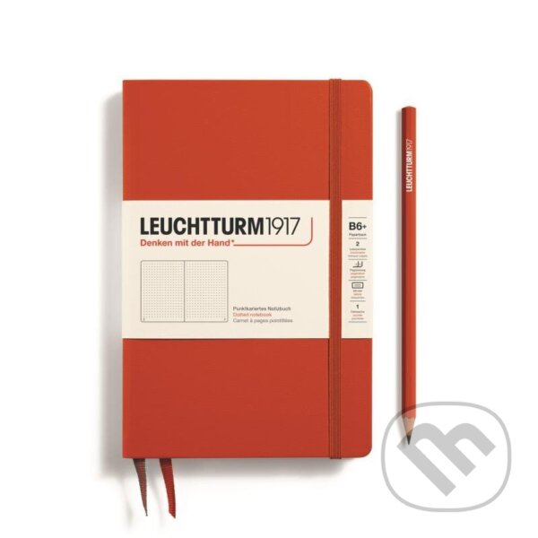Levně Leuchtturm1917 Zápisník Fox Red Paperback B6+ tečkovaný