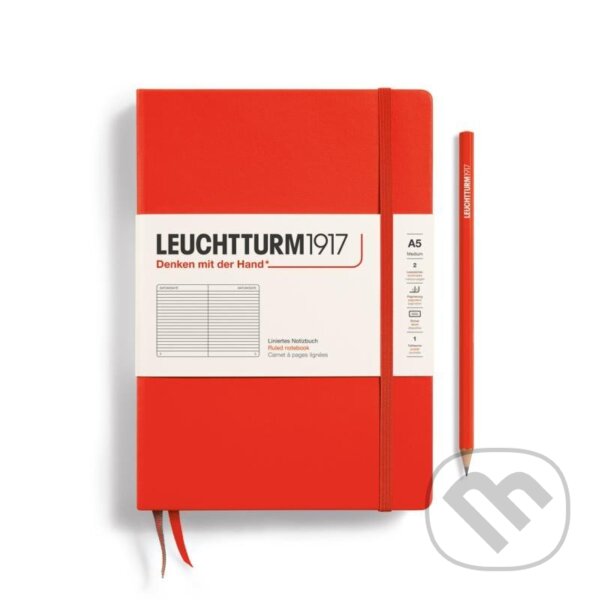 Levně Leuchtturm1917 Zápisník Lobster Medium A5 linkovaný