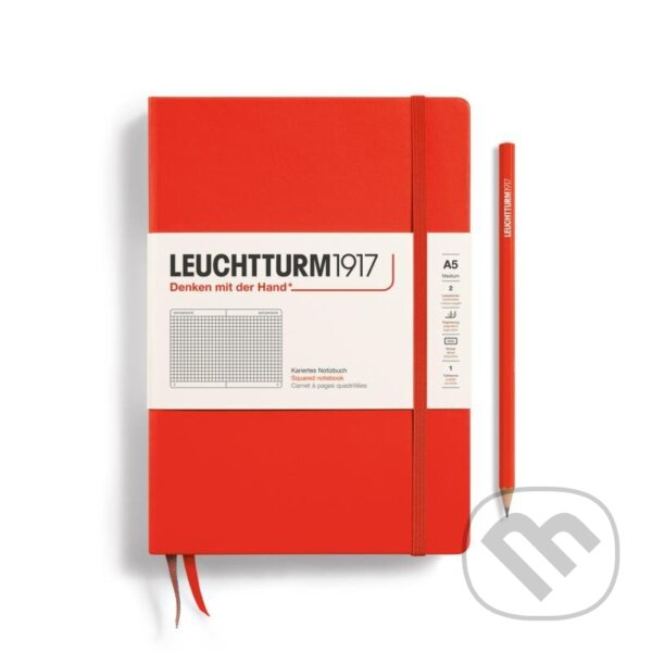 Levně Leuchtturm1917 Zápisník Lobster Medium A5 čtverečkovaný