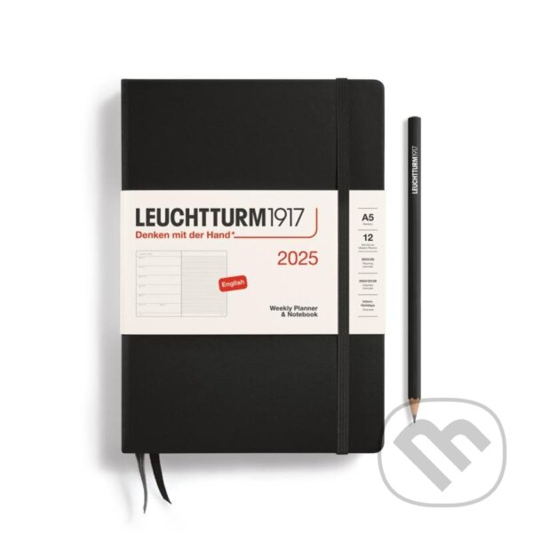 Leuchtturm1917 Weekly Planner & Notebook Medium (A5) 2025 Black (Leuchtturm1917). Leuchtturm1917, 2024