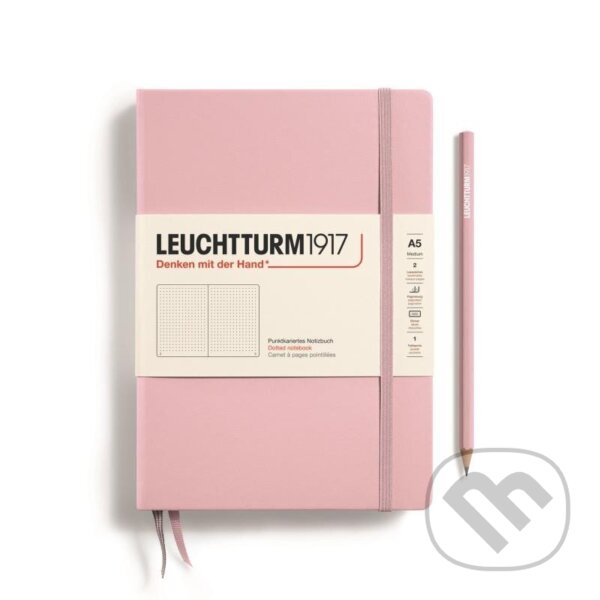 Levně Leuchtturm1917 Zápisník Powder Medium A5 tečkovaný