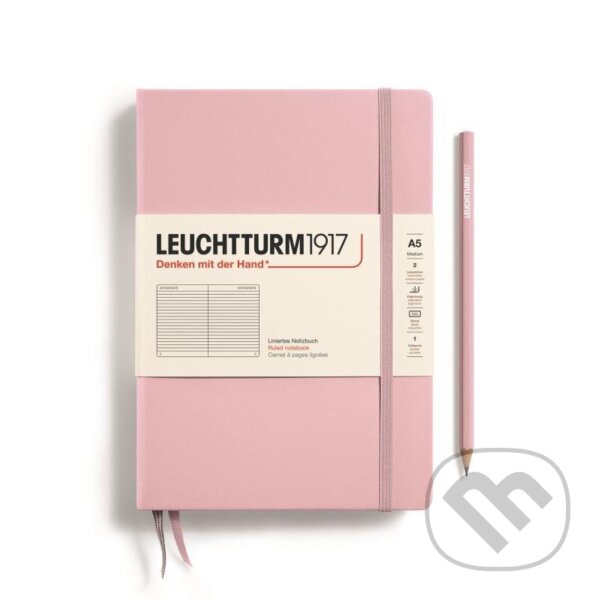 Levně Leuchtturm1917 Zápisník Powder Medium A5 linkovaný