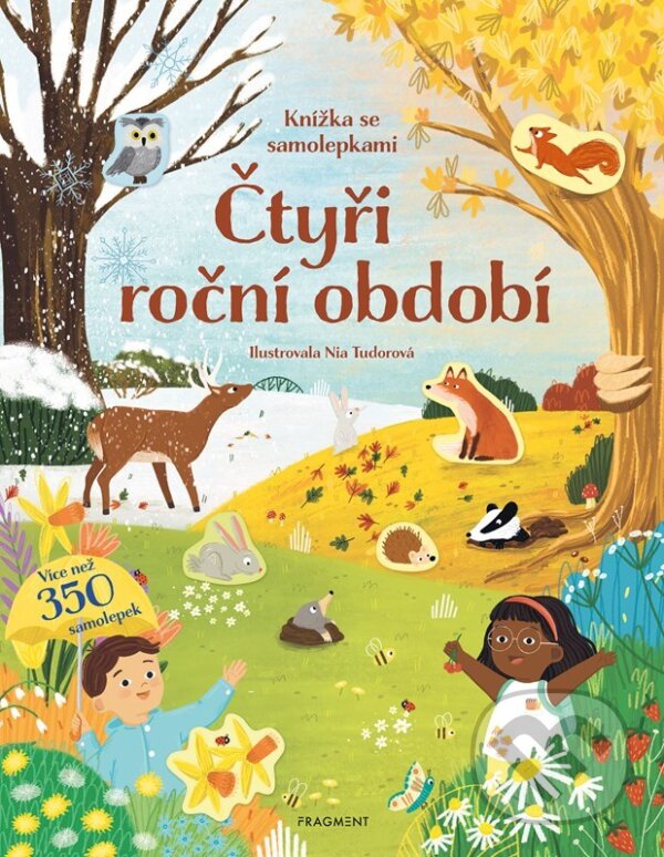 Levně Čtyři roční období (Knížka se samolepkami) - Joli Hannah, Nia Tudor (ilustrátor) - kniha z kategorie Hravé úlohy