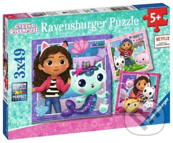Levně Puzzle Gabby´s Dollhouse - puzzle z kategorie 15 – 60 dielikov