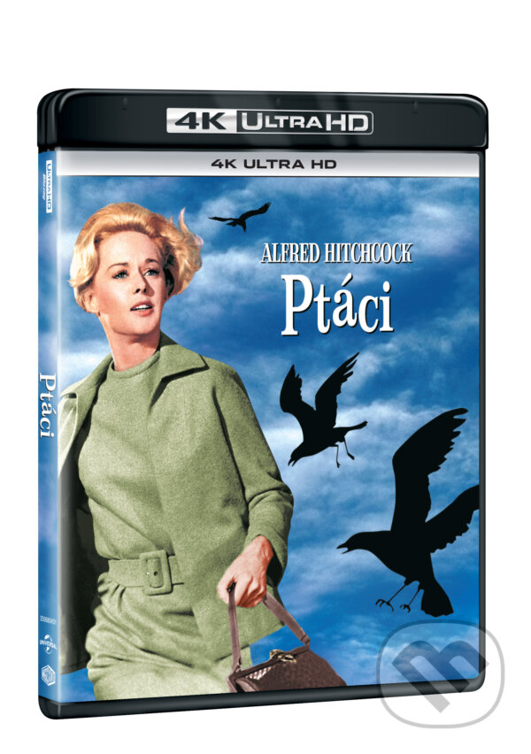 Levně Ptáci Ultra HD Blu-ray (UHD a BD) - Alfred Hitchcock - film z kategorie Klasické horory a sci-fi