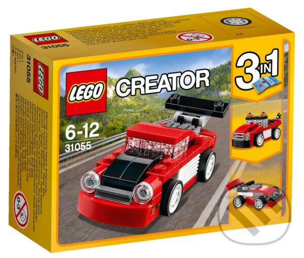 LEGO Creator 31055 Červené pretekárske auto, LEGO, 2017