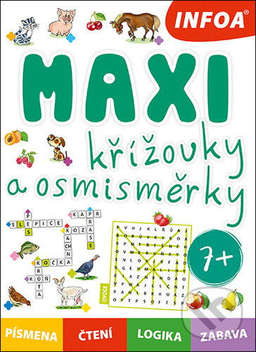 Levně Maxi křížovky a spojovačky (Písmena, čtení, logika, zábava) - kniha z kategorie Krížovky