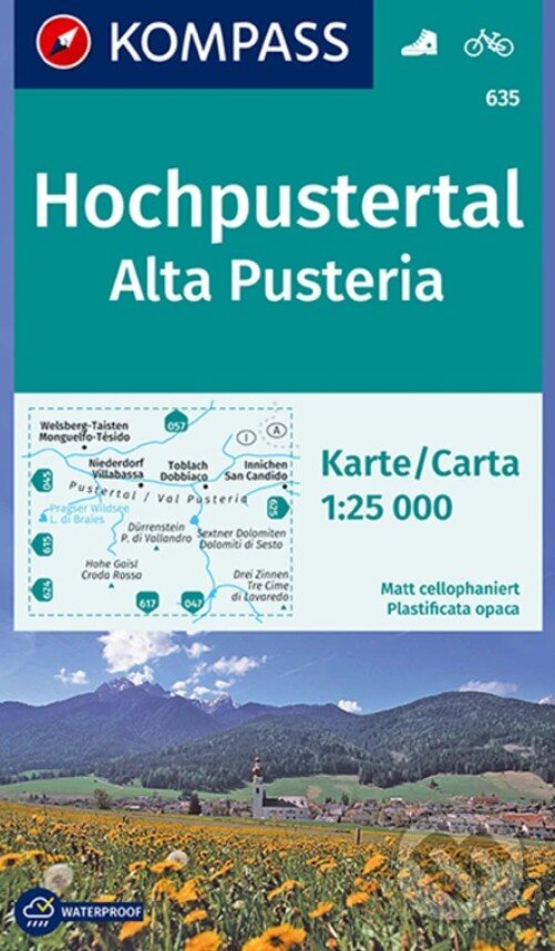 635 Hochpustertal, Alta Pusteria 1: 25 000