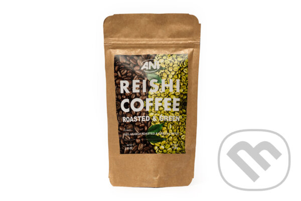 Levně Zelená a pražená káva s Reishi (Zmes výberových pražených a RAW kávových zŕn druhu Arabica a prášku z v BIO kvalite)