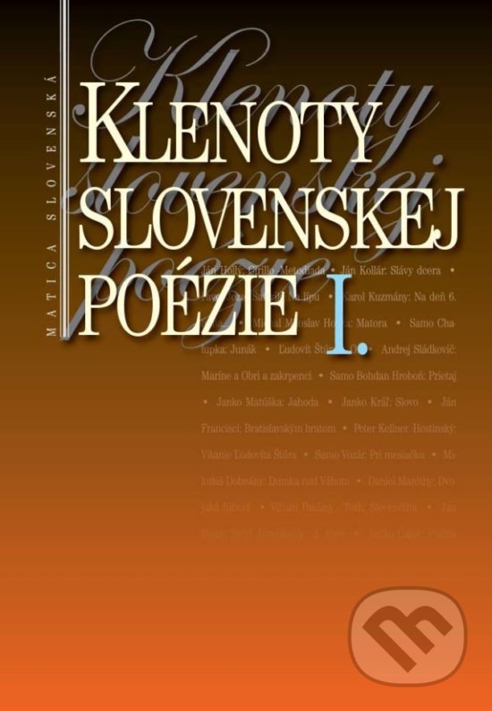 Levně Klenoty slovenskej poézie I. - Jaroslav Rezník - kniha z kategorie Poézia