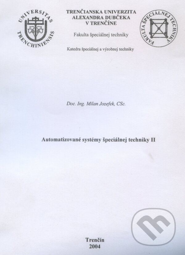 Kniha Automatizované systémy špeciálnej techniky II