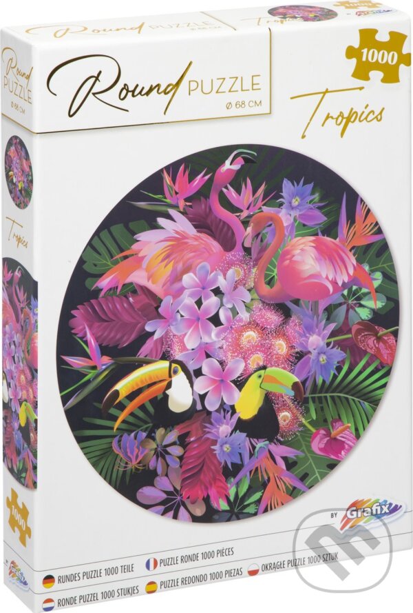 Puzzle: Puzzle kulaté Tropy (Grafix). Grafix, 2024