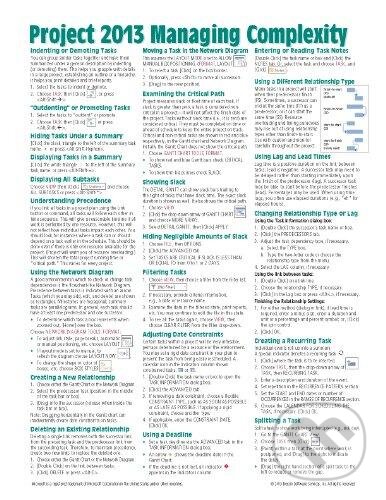 Levně Microsoft Project 2013 Quick Reference Guide (Managing Complexity (Laminated Card))