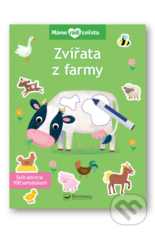 Levně Máme rádi zvířata: Zvířata z farmy (Sešit aktivit se 100 samolepkami) - kniha z kategorie Samolepky