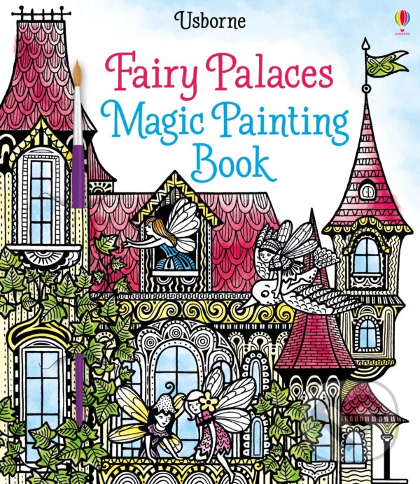 Fairy palaces magic painting book Usborne Publishing