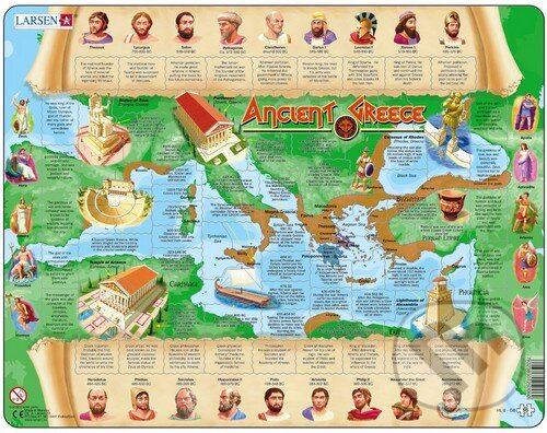 Levně Staroveké Grécko HL6 - puzzle z kategorie Náučné puzzle