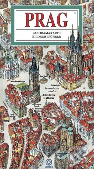 Praha - mapa panoramatická/německy - Tomáš Rygl